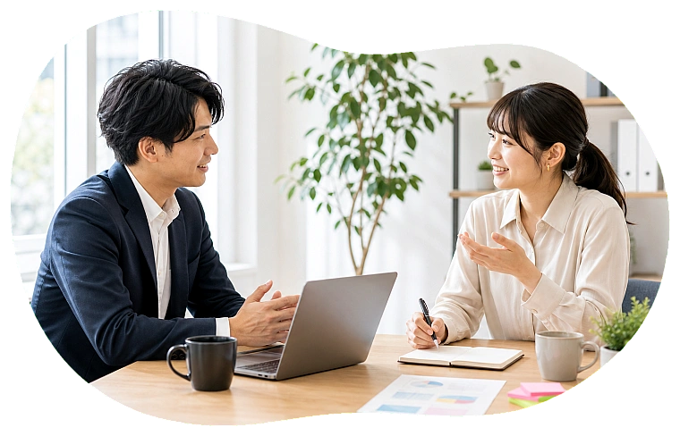 伴走するパートナーのイメージ